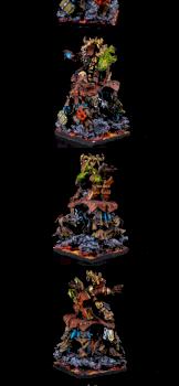 Warhammer FB/T9A/AoS Prophet of Ashuruk with Seat of Authority by cool-minis.com