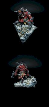 A Path of Blood and Skulls, Khorne Minotaure by InTheAttic