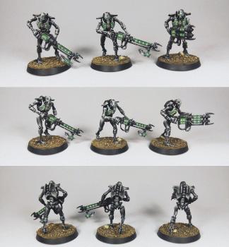 Necron Warriors by TomDarkman