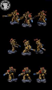 CUSTOM ORDERS Warhammer 30k/40k Legio Custodes Aquilon Terminators with Infernus by cool-minis.com