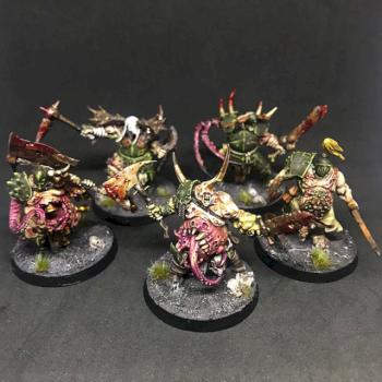 PUTRID BLIGHTKINGS PAINTED MAGGOTKIN OF NURGLE  WARHAMMER AOS by juanlurockerman