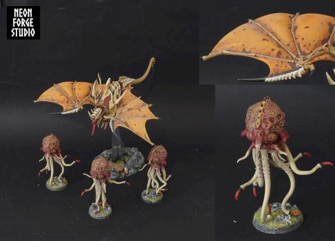 Tyranid Harpy Hive Crone by NeonForgeStudio
