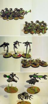 Necron Menotekh army wave 1 (2008) by Shi Vral