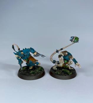 bloodbowl skaven thrower & blitzer by grueek