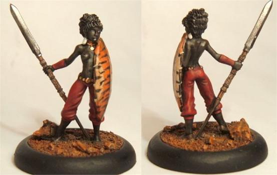 Nubian With Shield by lonewolf