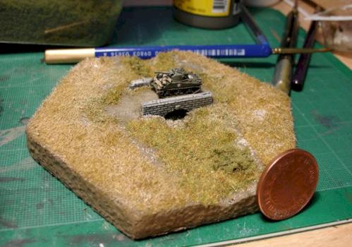 6mm 1/285 GHQ Sherman and Terrain Maker. by pushbike