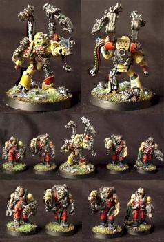 Techmarine with Servitors by Philippus