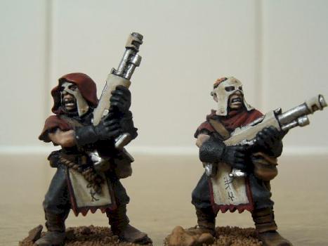 close up of necromunda gang by jamiebecciwalsh
