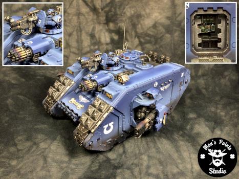 Ultramarines Landraider by Mens Paints Studio
