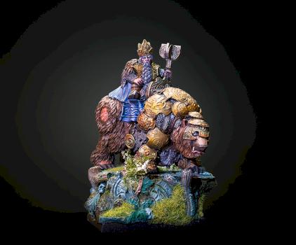 Dwarfking on bear by Jürgen Frank