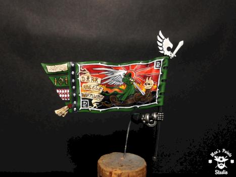 Dark Angels Ravenwing Command Squad banner by Mens Paints Studio