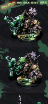 Big mek with shokk attack gun by Gruumsh