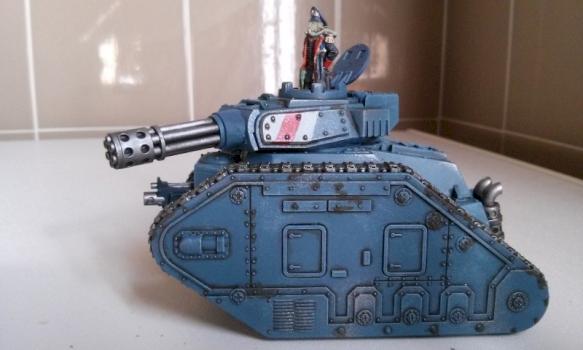 Leman Russ with death korps commissar by Arkanice