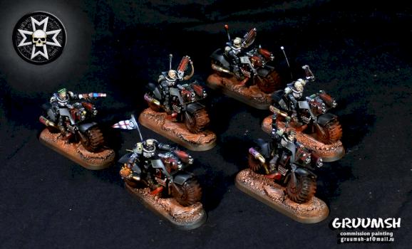 Black templars scouts marines bikes by Gruumsh