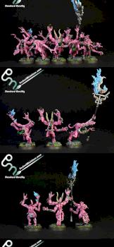 Daemons of Chaos Pink Horrors of Tzeentch by perfectminiaturecom