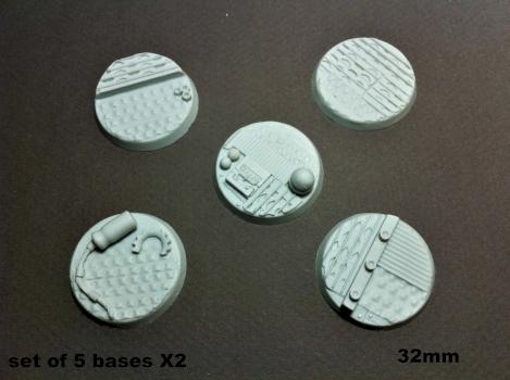 concrete rezin.bases for warhammer 40k by pest.gr