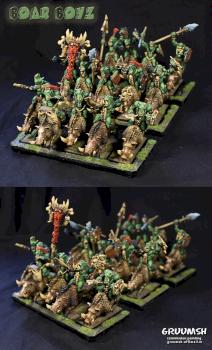 Savage orc boar boyz by Gruumsh