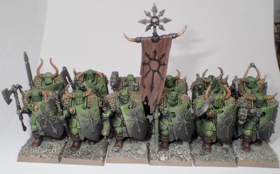 Nurgle Warriors of Chaos by kevinsho27