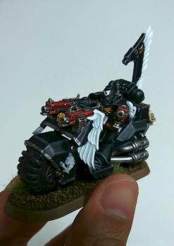 Dark Angels Ravenwing Bike by dragonyim
