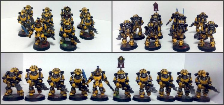 Imperial Fists MKIII tactical squad by Old inquisitor