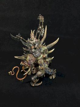 Maggoth Lord Orghotts Deamonspew Chaos Lord of Nurgle by sschmella