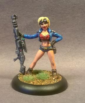 painted 50156: Gretha, Female Sniper by mikecarrero
