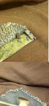 Fieldstone gate wall section by ojoj