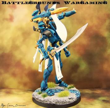 Eldar Wraithlord Fully Magnetized by Battlegrounds Wargaming