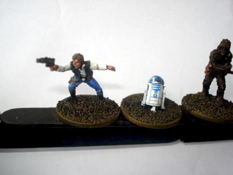 15mm Han Solo and R2D2 by danl