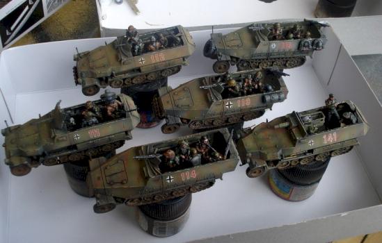 1/72nd German Half tracks by danl