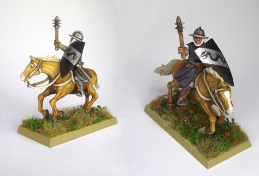 Fireforge Mounted Sergeant as generic Fantasy Knight by Noggin
