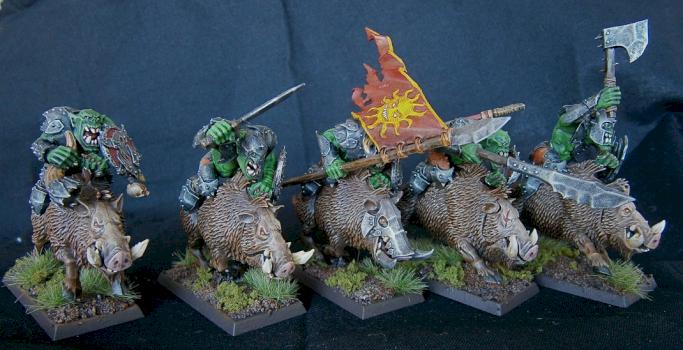 orc boar boyz by MatteobenF