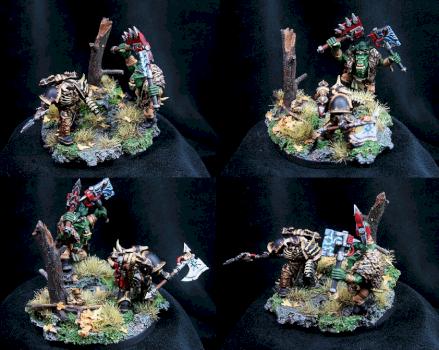Ork vs Chaos Chosen Duel by tedkoob