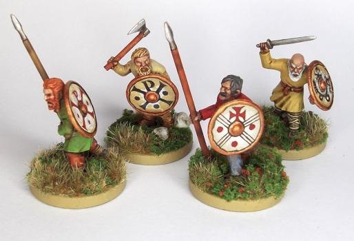 Gripping Beast plastic Welsh warriors for Saga by Noggin