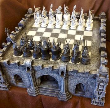 Gothic chess set by ojoj