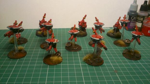 Tau Sniper Drone Team by fenrirfrozen