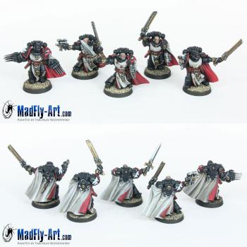 Black Templars Sword Brethren Squad by MadFlyArtStudio