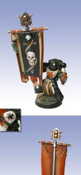 Black Templar Standard Bearer by hellfire studio