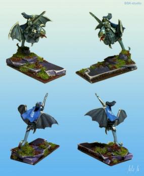 warmaster chaos hero on dragon by bskstudio