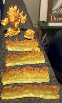 Large Fire Elemental & Self Sculpted Fire by Nerdmancer