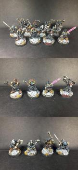 Lost Tales of Malal; Saga AOM Warriors on foot with two-handed weapons by Kaleb Daark