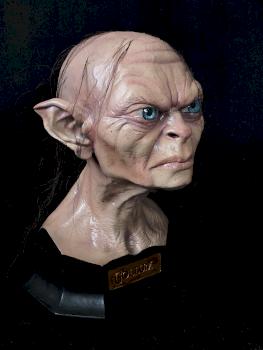 Gollum 1/2 bust with hair, brows and eyebrows implant by AL_HARD