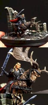 Thranduil, King of the Woodland Realm on Elk by toobuy