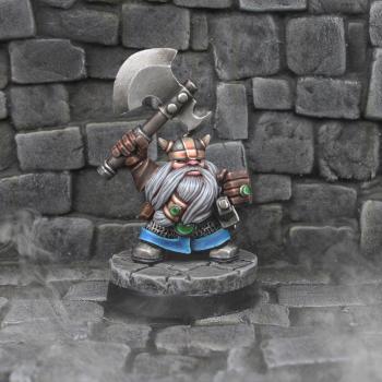 Dwarf Fighter - Fantasy Hero Miniatures by Rhys-WWG