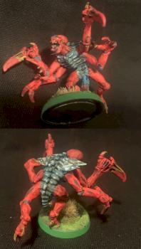 Genestealer Red and Blue by Tyndareus