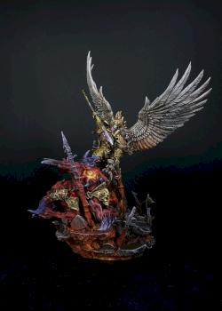 Sanguinius with diorama base by essentia_artis