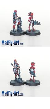 Zoe and Pi-Well by MadFlyArtStudio