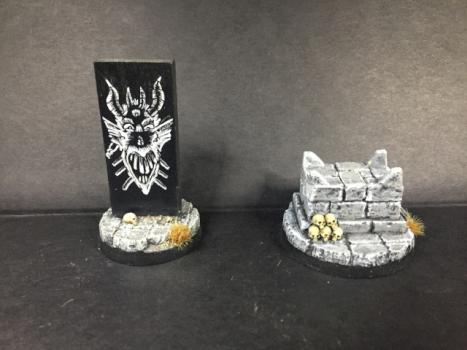 Lost Tales of Malal; Saga AOM Objective markers by Kaleb Daark