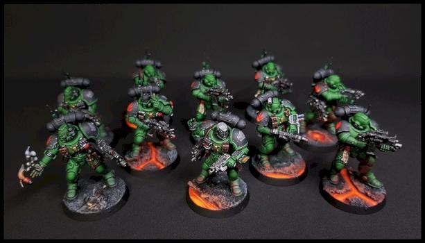 Salamanders Vaunguard Infiltrator Squad by hsh521
