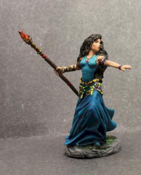 Dark Sword Female Sorceress with Staff by superbug983